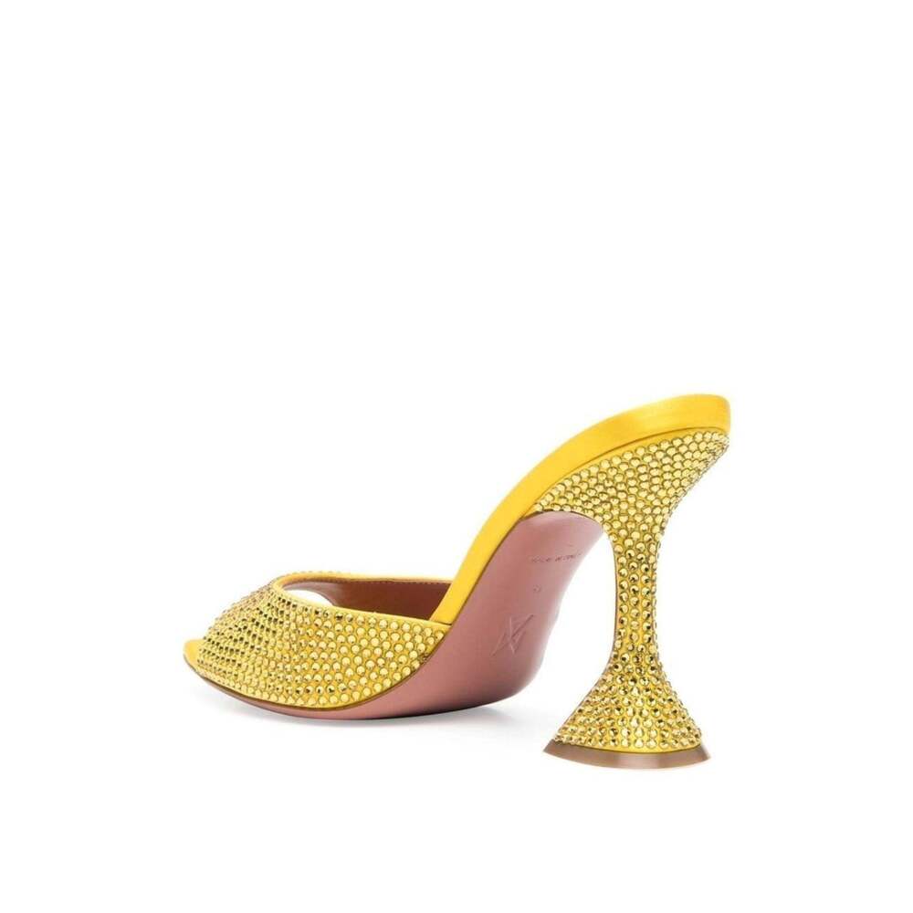 Amina Muaddi - Crystal-Embellished Caroline Mules - IT 38 - Picture 4 of 6